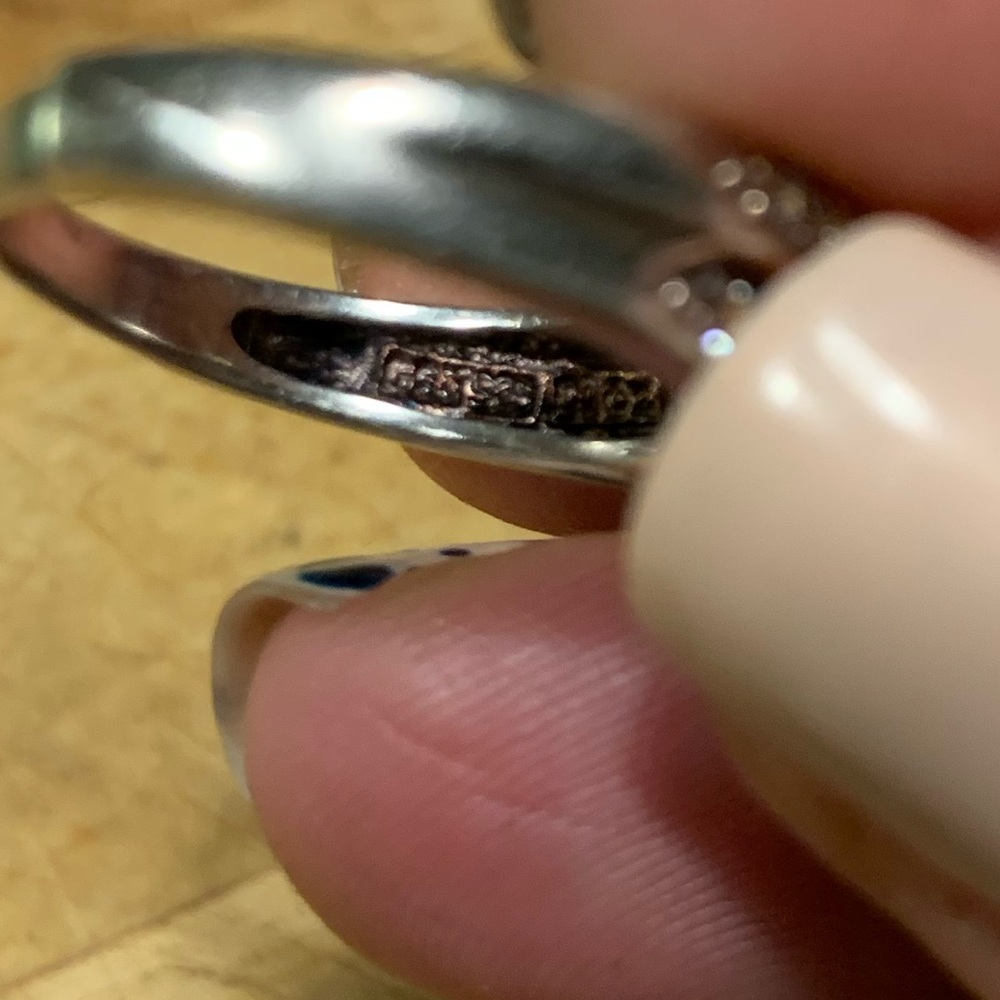 Simply Beautiful Serling Silver and CZ Ring. The perfect wedding band! - Picture 7 of 16